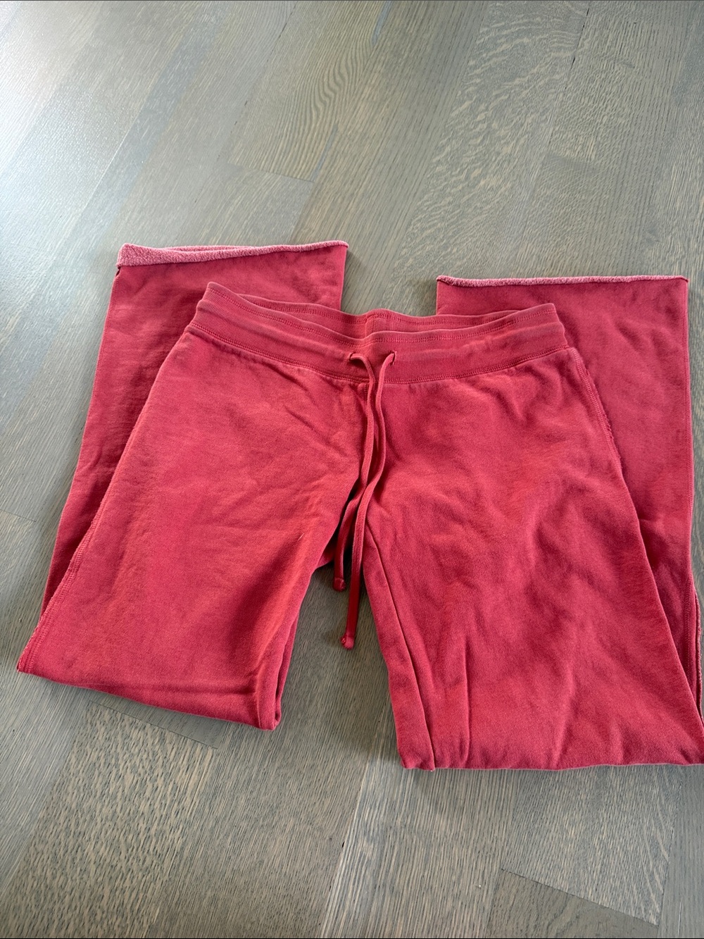 Burnt orange low rise brandy sweats